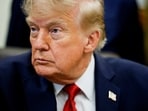 Donald Trump looks on as he makes an announcement on healthcare in the Oval Office at the White House on September 18.(REUTERS)
