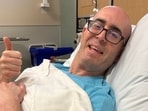 Bryan Bishop had been diagnosed with an inoperable brain tumor in 2009, two months before he was to marry his now-wife, Christie.(X/@BaldBryan)