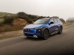 The 2026 Subaru Trailseeker ($48,005, as tested) is a midsize, two-row electric SUV sharing a platform with Toyota’s bZ Woodland. The standard-equipment roof rails have a 176-pound dynamic capacity.