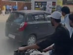 The incident took place on Friday.