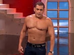 Salman Khan showed off his body during Weekend ka Vaar.