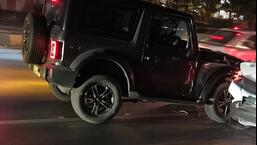 Thar driver rams cab 8-10 times in Gurugram road rage Thar driver rams cab 8-10 times in Gurugram road rage