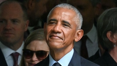 Former US President Barack Obama attend the 25th anniversary commemoration of the September 11. (AFP) Former US President Barack Obama attend the 25th anniversary commemoration of the September 11. (AFP)
