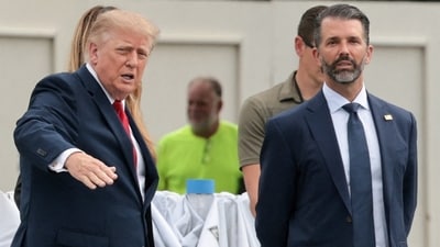 Trump says Don Jr. repaid Umar Kremlev after the Russian businessman covered major costs tied to his Bahamas wedding celebrations.. REUTERS/Jonathan Ernst (REUTERS)