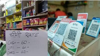 The members of the fuel pump association also raised concerned. (HT Photo/Sakib Ali) The members of the fuel pump association also raised concerned. (HT Photo/Sakib Ali)