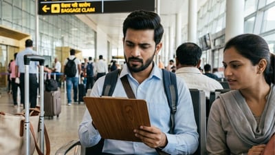 Indian traveller shares Mumbai airport experience. (Representational image generated using AI) Indian traveller shares Mumbai airport experience. (Representational image generated using AI)