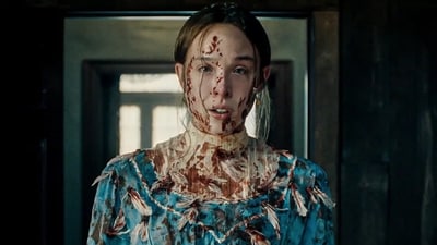 Lizzie Borden show celeriac soup scene leaves viewers divided. (X/@RafalutionXXII)