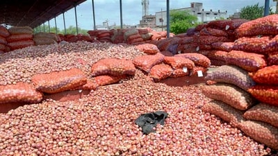 The all-India average retail price of onion was  ₹53.86 per kg on September 18. (HT Photo)