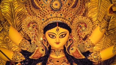 A representative image of the Durga idol. A representative image of the Durga idol.