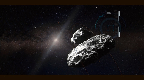 A digitally altered artist’s concept of asteroids in the Kuiper Belt. We aren’t headed that far out yet, but as start-ups explore near-Earth asteroids, there is already debate over how much should remain untouched “space wilderness”. (Image: NASA, ESA, Joseph Olmsted (STScI); Imaging Effects: HT)
