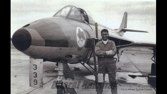 Flight Lieutenant Alfred T Cooke during his AIr Force days (IAF X)