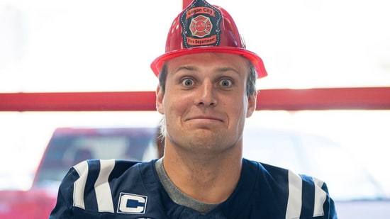 Utah State Aggies linebacker Harrison Taggart.