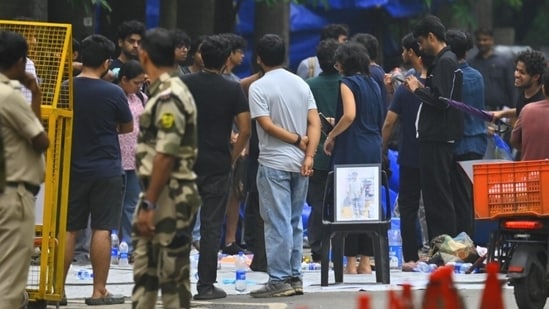 The crowd at IIT-Bombay on Saturday.