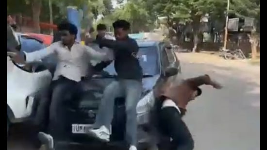 Police said they took cognisance of the case after a purported video of the incident surfaced online on Saturday. (HT)