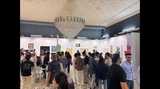 The fair is being held at the century-old Indo-Gothic Baronet House and extends beyond the venue. (HT Photo)