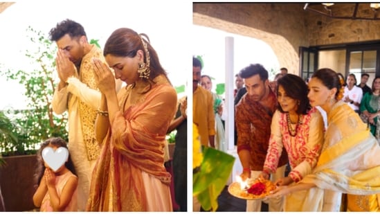 Alia Bhatt shares pictures from Ganesh Chaturthi celebrations at her home.