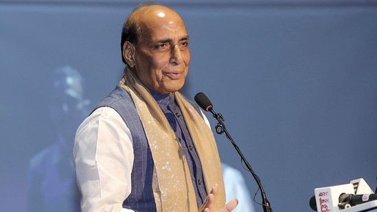 Union defence minister Rajnath Singh.