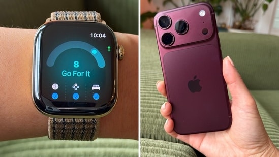 Nicole reviews the Apple Watch Series 12, left, which starts at $399, and iPhone 18 Pro models, which cost $1,199 and up.
