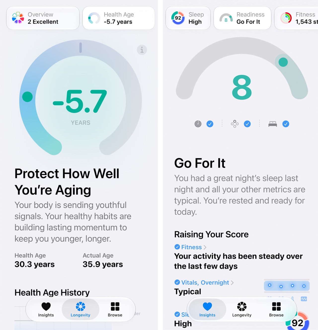 Later this year, the Health app will start making more proactive recommendations on staying fit and increasing your longevity. Later this year, the Health app will start making more proactive recommendations on staying fit and increasing your longevity.
