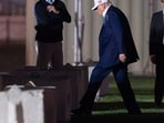 Trump’s early departure from Camp David added to concerns about a possible escalation in the US-Iran conflict. AP/PTI(AP09_20_2026_000001B)(AP)