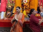 Ganpati Special: Aamna Sharif visits Lal baugh cha Raja 