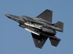 A US F35 fighter jet performs during the opening day of the Dubai Air Show, United Arab Emirates, Nov. 13, 2023. (AP Photo/Kamran Jebreili)