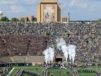 The Notre Dame stadium  