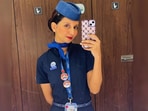 The accident took place while she was travelling from home to the airport.