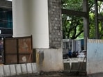 40-year-old Wasi Haider died after Metro4's iron barricade fell onto him at an under-construction metro station in Vikharoli. Mumbai, India. Sep 19, 2026.