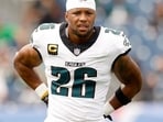 Saquon Barkley is questionable to return against the Titans, while Tank Bigsby and Will Shipley handle the Eagles backfield. (Photo by Johnnie Izquierdo / GETTY IMAGES NORTH AMERICA / Getty Images via AFP)(Getty Images via AFP)
