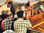 The accident took place around 12.15 am near the Bhumkar Bridge in the Narhe area, police said. (Video grab)