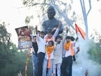 The results are also significant because it is for the first time since 2015 that the NSUI will not hold a central post in the DUSU. (Ishant Chauhan/HT)