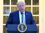 US President Donald Trump speaks during a Rose Garden dinner at the White House in Washington, DC.(AFP/File Photo)