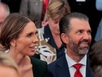 Donald Trump Jr. and his partner Bettina Anderson celebrated their wedding at a private resort in the Bahamas(REUTERS)