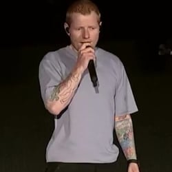 Ed Sheeran at the Philadelphia concert