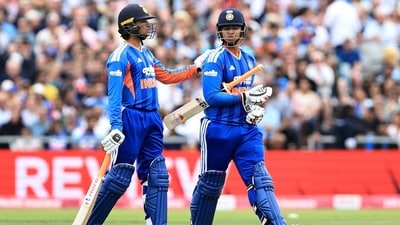 চাঁচাছোলা রেটিং পেলেন অভিষেক শর্মা এবং বৈভব সূর্যবংশী। (ফাইল ছবি, সৌজন্যে রয়টার্স)