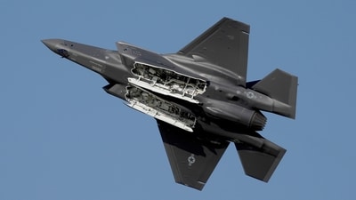 A US F35 fighter jet performs during the opening day of the Dubai Air Show, United Arab Emirates, Nov. 13, 2023. (AP Photo/Kamran Jebreili) A US F35 fighter jet performs during the opening day of the Dubai Air Show, United Arab Emirates, Nov. 13, 2023. (AP Photo/Kamran Jebreili)