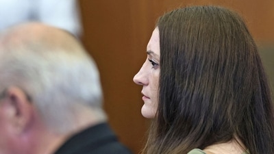 FILE PHOTO: Lindsay Clancy looks on as Judge Sullivan indicates he will rule a mistrial, in Plymouth Superior Court, in Plymouth, Massachusetts, U.S., September 4, 2026. Greg Derr/Pool via REUTERS/File Photo (via REUTERS)