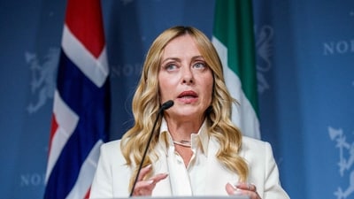Meloni said that anyone who wants to “build a future” in Italy must learn the language, “understand our culture, and respect our rules.” (AFP) Meloni said that anyone who wants to “build a future” in Italy must learn the language, “understand our culture, and respect our rules.” (AFP)