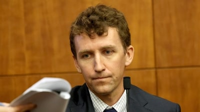 Patrick Clancy says he did his best to support Lindsay Clancy and now lives with the loss of their three children.. (David L. Ryan/The Boston Globe via AP, Pool) (David L. Ryan/Pool The Boston Gl) Patrick Clancy says he did his best to support Lindsay Clancy and now lives with the loss of their three children.. (David L. Ryan/The Boston Globe via AP, Pool) (David L. Ryan/Pool The Boston Gl)