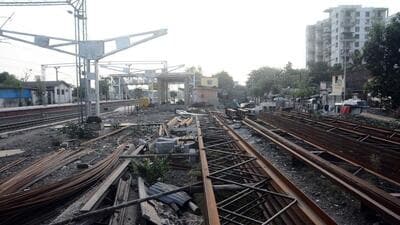Pune, India - May 6, 2019: A view of Hadapsar Railway station of which the work is still in progress in Pune, India, on Monday, May 6, 2019. (Photo by Shankar Narayan/HT PHOTO) Pune, India - May 6, 2019: A view of Hadapsar Railway station of which the work is still in progress in Pune, India, on Monday, May 6, 2019. (Photo by Shankar Narayan/HT PHOTO)