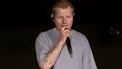 Ed Sheeran at the Philadelphia concert