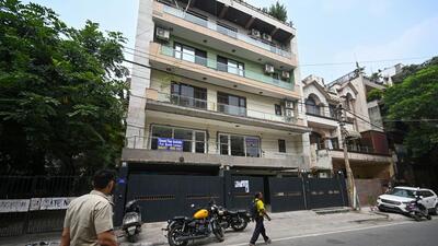 The dispute was between owners of the ground (Manjeet) and third floors of the building. (Sanchit Khanna/HT Photo) The dispute was between owners of the ground (Manjeet) and third floors of the building. (Sanchit Khanna/HT Photo)