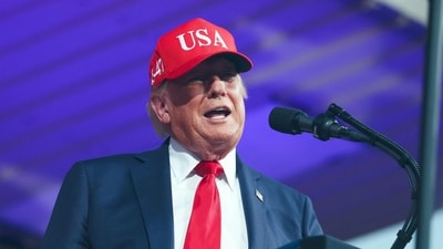 US President Trump attacks US Supreme Court over tariff, birthright citizenship rulings, claims ‘trillions’ lost. (Getty Images via AFP) US President Trump attacks US Supreme Court over tariff, birthright citizenship rulings, claims ‘trillions’ lost. (Getty Images via AFP)