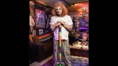 Brian Evans threatened to add a USB disk containing a sexually graphic video of Carrot Top to the court's docket. (Carrot Top | Instagram ) Brian Evans threatened to add a USB disk containing a sexually graphic video of Carrot Top to the court's docket. (Carrot Top | Instagram )