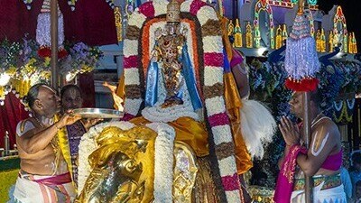 <p>ఈ వాహనసేవలో తిరుమల శ్రీశ్రీశ్రీ పెద్దజీయర్‌స్వామి, శ్రీశ్రీశ్రీ చిన్నజీయర్‌స్వామి, టీటీడీ ఈవో ముద్దాడ రవిచంద్ర, పలువురు బోర్డు సభ్యులు, అదనపు ఈవో సిహెచ్. వెంకయ్య చౌదరి, సీవీఎస్వో మురళీకృష్ణ, ఎస్వీబీసీ ఛైర్మన్ శ్రీధర్ వర్మ తదితరులు పాల్గొన్నారు.</p> 