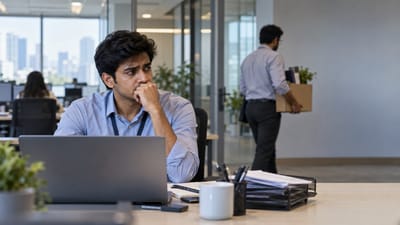 A man shared that seeing a colleague fired on the spot had left him worried about losing his own job too. (Representational image generated using AI) A man shared that seeing a colleague fired on the spot had left him worried about losing his own job too. (Representational image generated using AI)