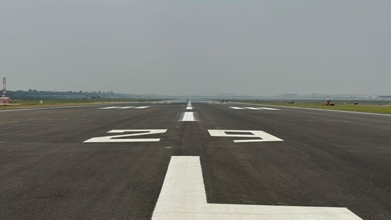 The runway has been in continuous service since 2008 and previously underwent minor rehabilitation in 2017. (HT Photo)