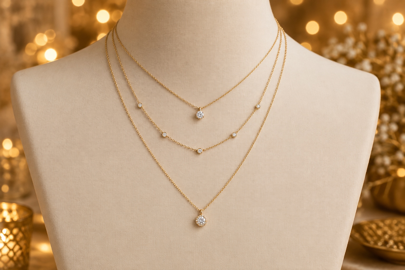 Layered pendants are preferred. (Picture credit: AI generated) Layered pendants are preferred. (Picture credit: AI generated)