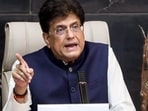 Union Commerce and Industry Minister Piyush Goyal speaks on the India-New Zealand Free Trade Agreement, during a video conference with New Zealand Trade and Investment Minister Todd McClay, in New Delhi on Monday.(ANI Video Grab )